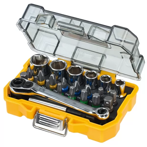 24dílná sada bitů a nástčných klíčů DeWALT DT71516