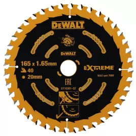 Pilový kotouč 165x20mm, 40 zubů DeWALT FLEXVOLT DT10301