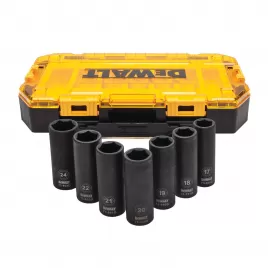 7dílná sada prodloužených rázových hlavic 1/2" DeWALT DWMT74737-0