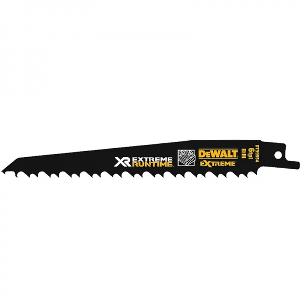 Pilový plátek demoliční na dřevo s hřebíky pro mečové pily 152mm 5ks DeWALT FLEXVOLT DT99554