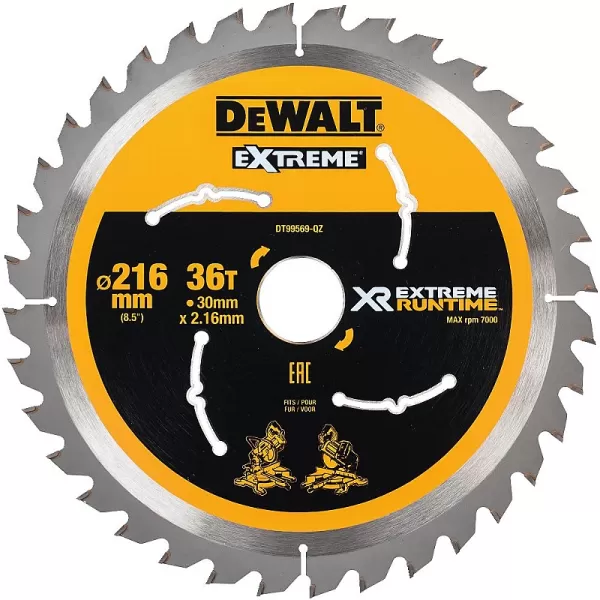 Pilový kotouč 216x30mm 36z DeWALT FLEXVOLT DT99569