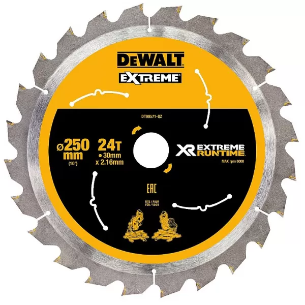 Pilový kotouč 250x30mm 24z DeWALT FLEXVOLT DT99571