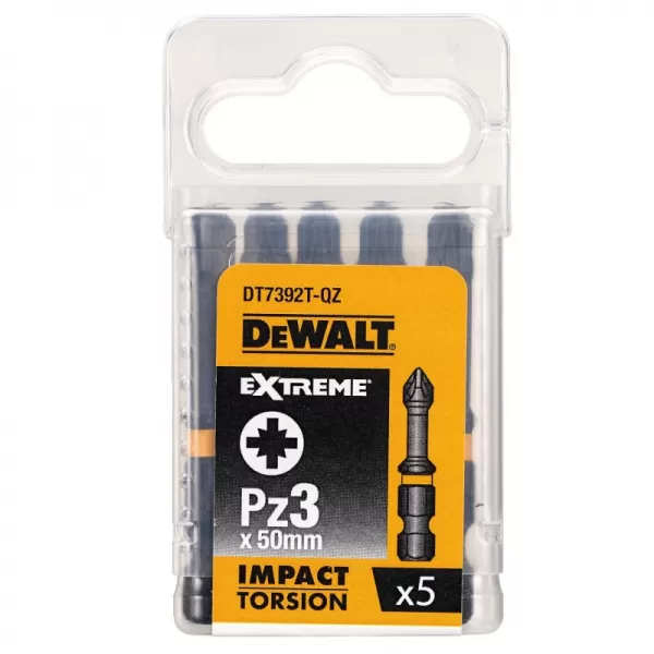 Sada Torsion bitů Pz3x50mm 5ks DeWALT DT7392T