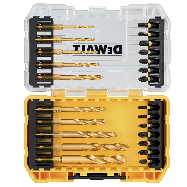 24dílná sada bitů a vrtáků do kovu DeWALT DT70748T