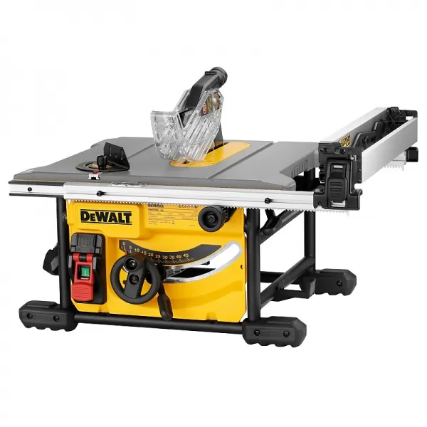 Stolová kotoučová pila s plynulým nastavením úhlu DeWALT DWE7485