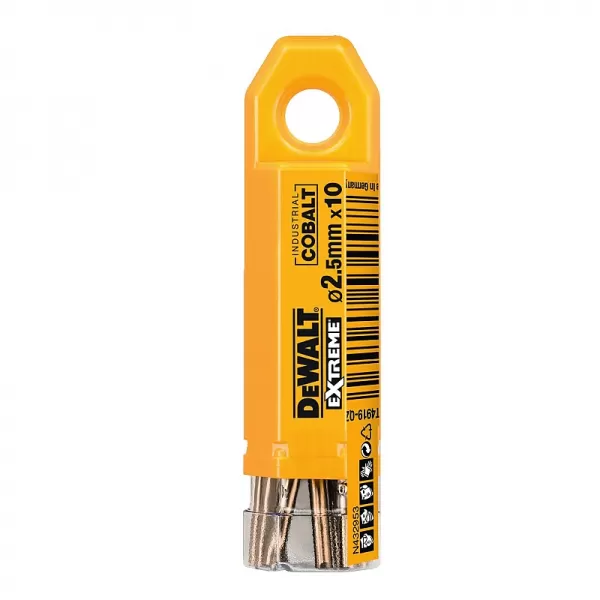 Vrták do kovu HSS-E COBALT 2,5×57mm (10ks) DeWALT DT4919