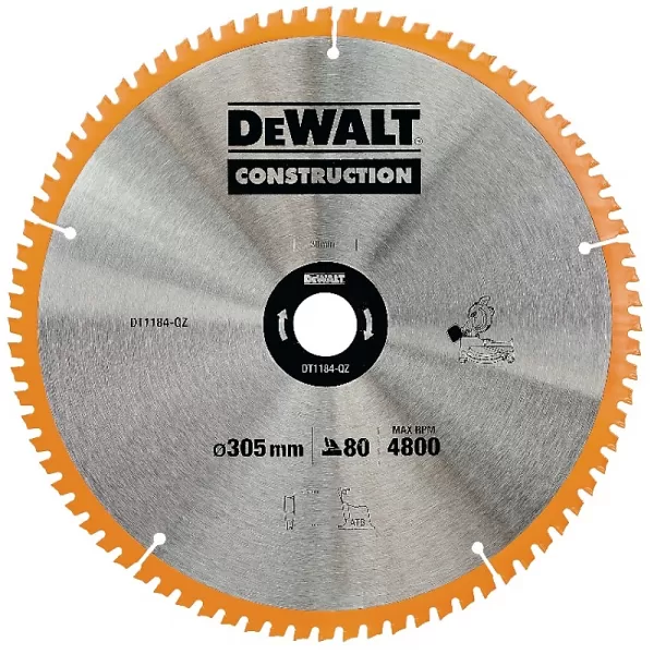 Pilový kotouč 305x30mm 80z ATB -5° DeWALT DT1184