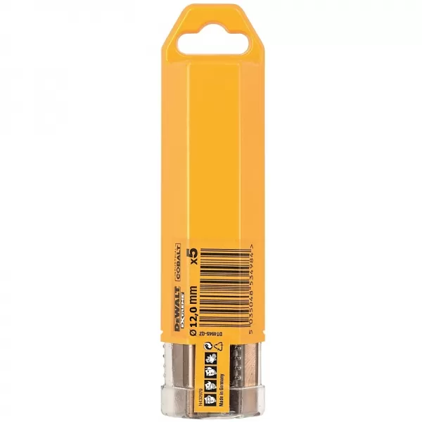 Vrták do kovu HSS-E COBALT 12,0x151mm (5ks) DeWALT DT4947