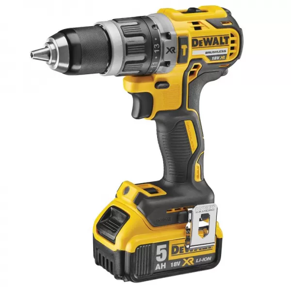 Aku bezuhlíková vrtačka s příklepem 18V XR 2x5,0Ah DeWALT DCD796P2