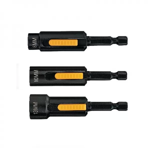 3 dílná sada nástavců 8, 10, 13 x 75 mm DeWALT DT7460