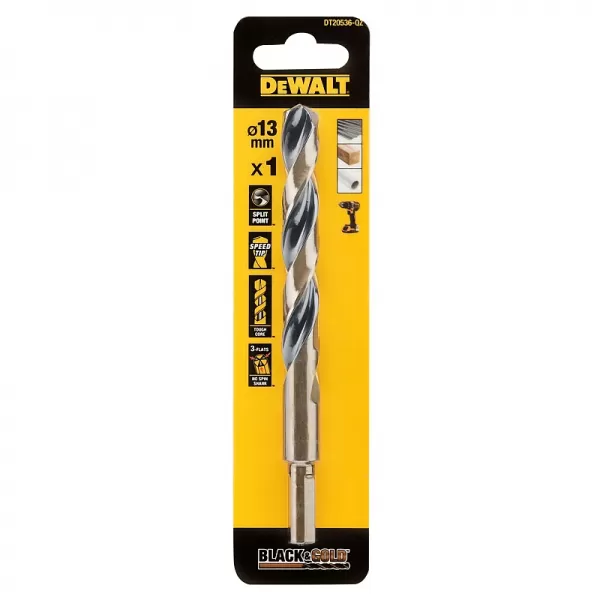 Vrták do kovu 13 mm HSS-G Black&Gold DeWALT DT20536