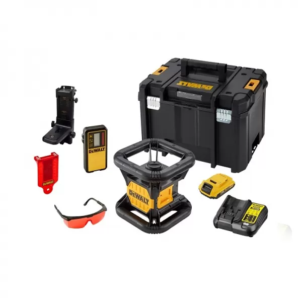 Rotační laser s olovnicí 18V 2,0Ah DeWALT DCE074D1R