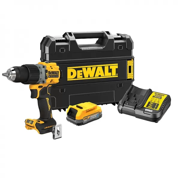 Aku příklepová vrtačka 18V 1x1,7Ah DeWALT POWERSTACK DCD805E1T