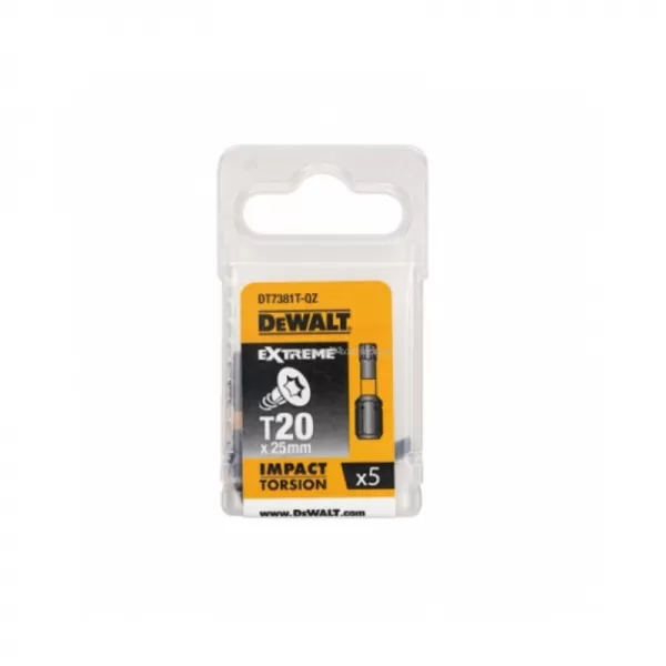 Sada Torsion bitů T27x25mm 5ks DeWALT DT7383T