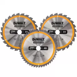 Sada 3ks pilových kotoučů 250x30mm (2xDT1956, 1xDT1957) DeWALT DT1963
