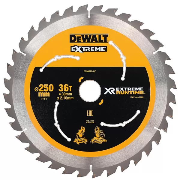 Pilový kotouč 250x30mm 36z DeWALT FLEXVOLT DT99572