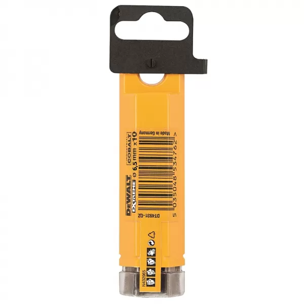 Vrták do kovu HSS-E COBALT 6,5×101mm (10ks) DeWALT DT4934