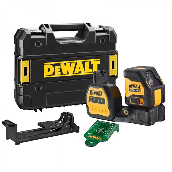 Aku zelený křížový laser 18V/12V bez aku DeWALT DCE088NG18