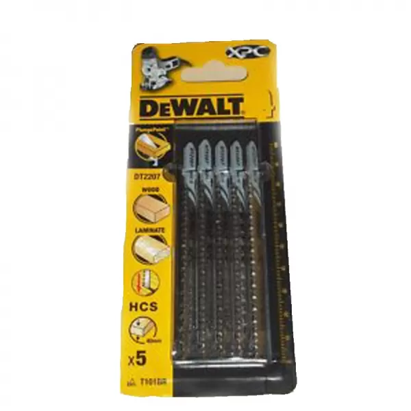 Pilový plátek na laminát do 40mm extra čistý řez pro přímočaré pily 100mm 5ks DeWALT DT2207