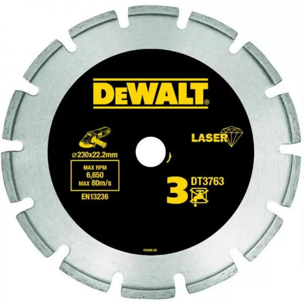 Dia kotouč Laser 3 na tvrdé materiály, žulu, vyztužený beton 300x20mm DeWALT DT3764