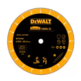 Dia kotouč do rozbrušovačky D28710/D28715 na kov, beton a profily 355x25,4mm DeWALT DT3752