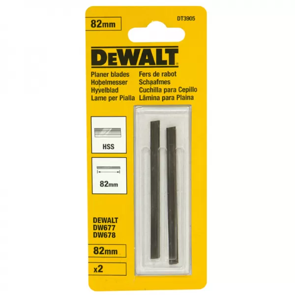 HSS hoblovací nože 82mm pro DW680/D26500 DeWALT DT3905