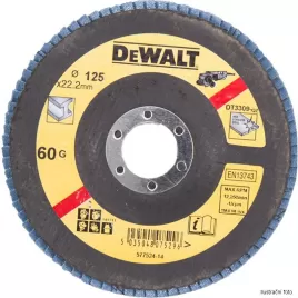Brusný lamelový kotouč na kov plochý 125x22,2mm x 80G flat Typ 27 DeWALT DT3310
