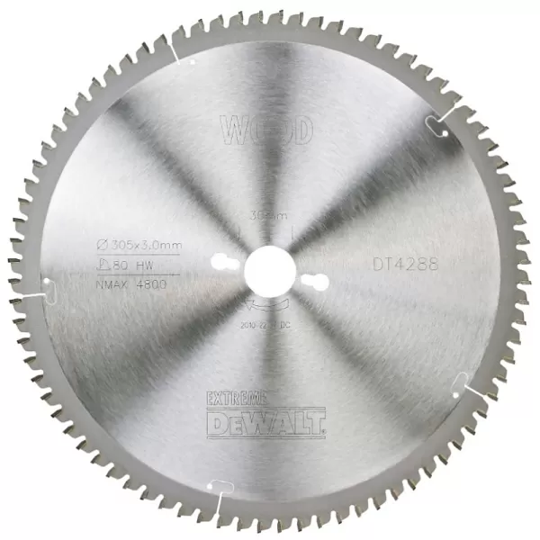 Pilový kotouč 305x30mm 80z TCG -5° DeWALT DT4288