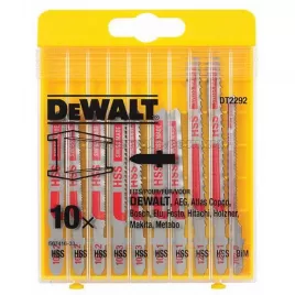 10-ti dílná sada pilových plátků na kov pro přímočaré pily DeWALT DT2292