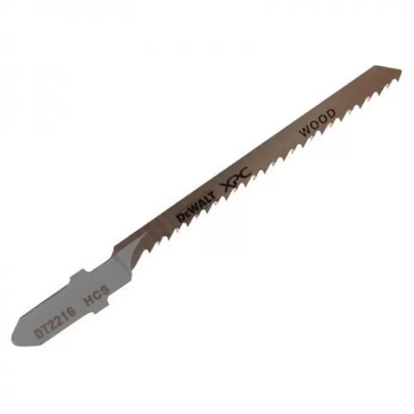 Pilový plátek tenký na dřevo do 15mm základní tvarový řez pro přímočaré pily 82mm 5ks DeWALT DT2216