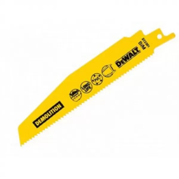 Pilový plátek demoliční na kov, plasty a vrstvené materiály rychlý řez pro mečové pily 228mm 5ks DeWALT DT2308