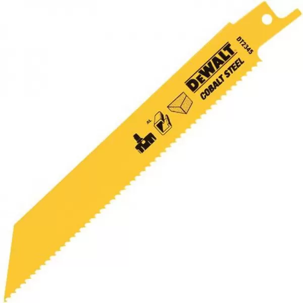 Pilový plátek demoliční na dřevo s hřebíky a hliník pro aku mečové pily 152mm 5ks DeWALT DT2345