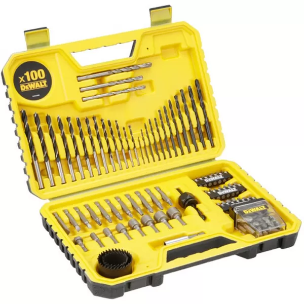 100ks sada vrtáků a bitů v kufru TOUGHCASE+ DeWALT DT71563