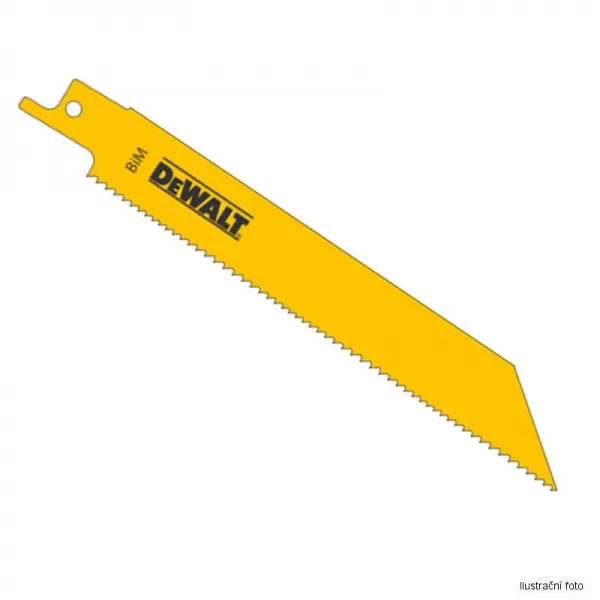 Pilový plátek na dřevo, překližku a plast do 150mm rychlý řez pro mečové pily 203mm 5ks DeWALT DT2402