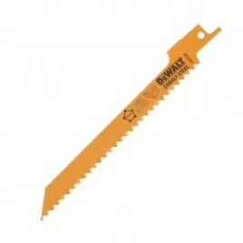 Pilový plátek demoliční na dřevo jemný, rychlý, obloukový řez pro mečové pily 152mm 5ks DeWALT DT2351