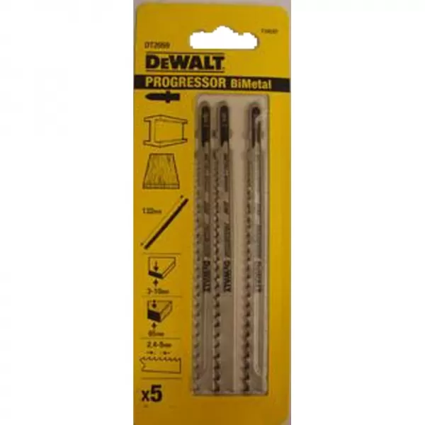 Pilový plátek Progressor pro přímočarou pilu 132mm 5ks DeWALT DT2059