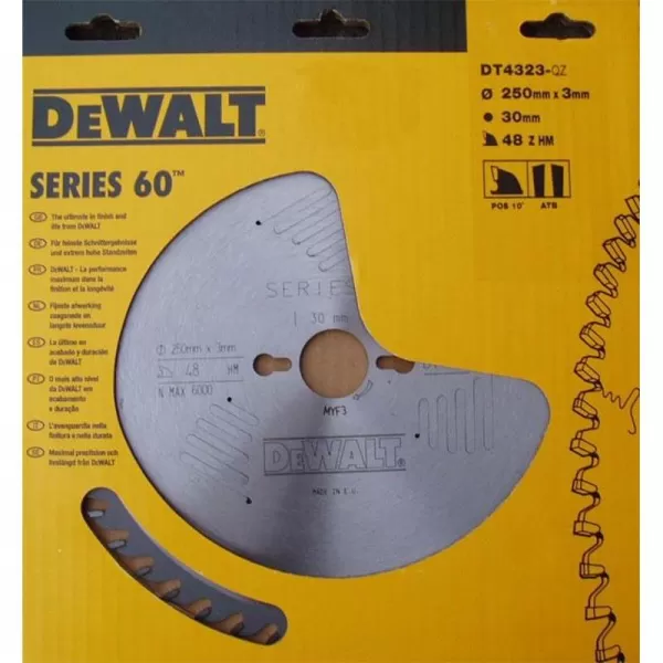 Pilový kotouč 250x30mm 48z ATB 10° DeWALT DT4323
