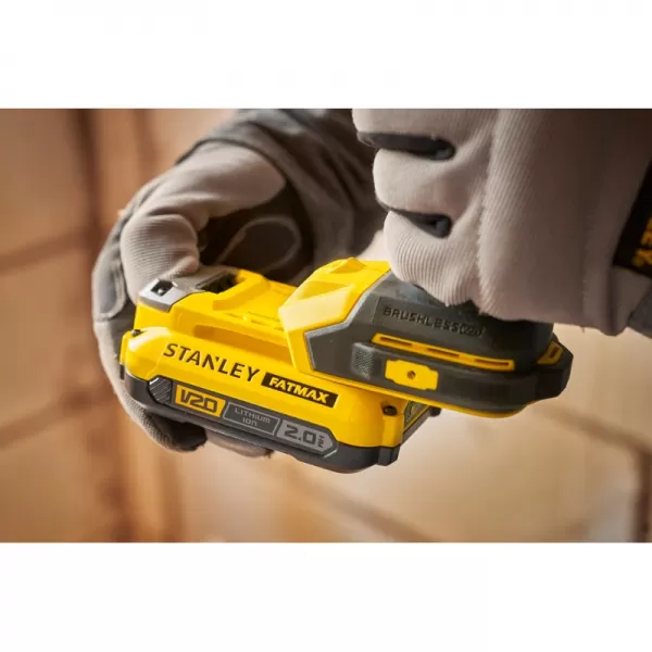 Aku bezuhlíkový rázový utahovák 18V 1x2,0Ah STANLEY FATMAX V20 SFMCF811D1T