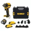 Aku bezuhlíková vícehlavá vrtačka 18V 2x2,0 Ah DeWALT DCD803D2T+ 85-dílná sada bitů a vrtáků DT70762