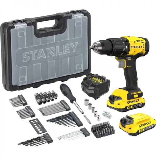 Aku vrtačka s přiklepem V20 18V 2x2,0 Ah Stanley FatMax SFMCD712D2A