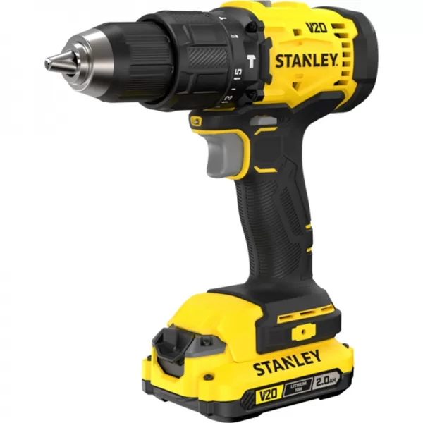 Aku vrtačka s přiklepem V20 18V 2x2,0 Ah Stanley FatMax SFMCD712D2T