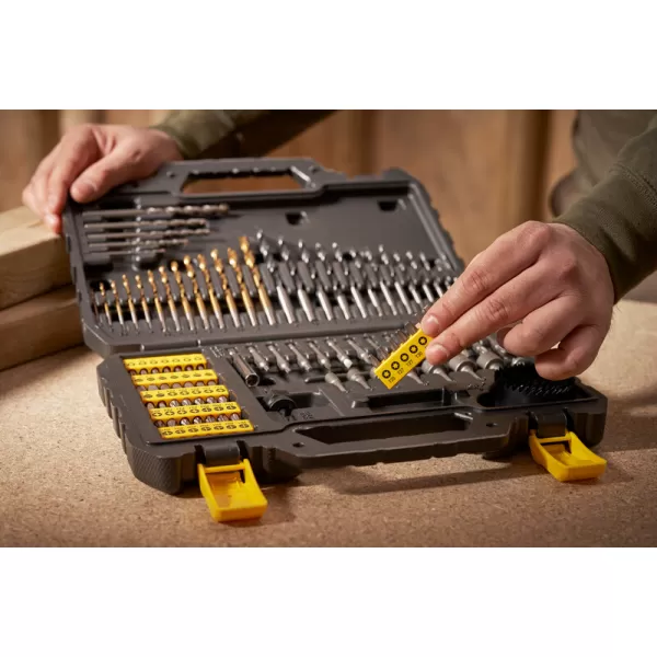 100dílná sada vrtáků a bitů Stanley STA88548