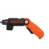 Aku šroubovák s kloubovou rukojetí a svítilnou 3,6V Black&Decker BDCSFL20C