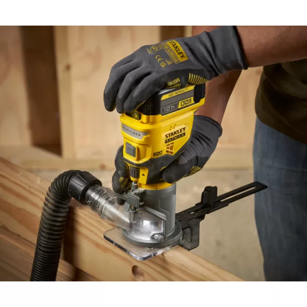 Aku bezuhlíková frézka 8mm V20 18V bez aku Stanley FatMax SFMCW400B