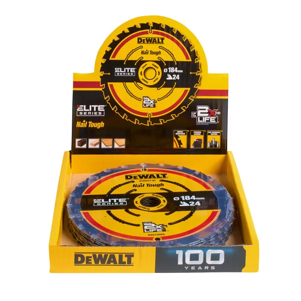 Pilový kotouč ELITE 10ks 184x20mm 24 zubů, promo balení DeWALT DT10401