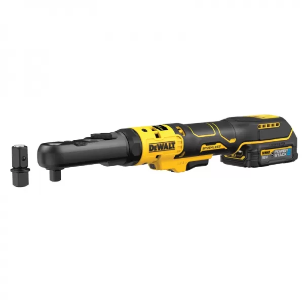 Aku ráčna s 3/8’’+ 1/2” s čtvercovou výměnnou hlavou 18V 2x1,7Ah DeWALT DCF510E2G