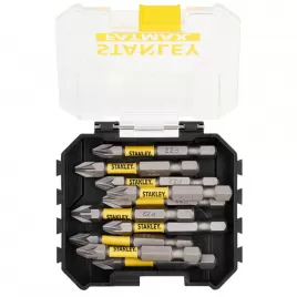 10dílná sada 50 mm bitů pro rázové utahováky PZ2 Stanley STA88572