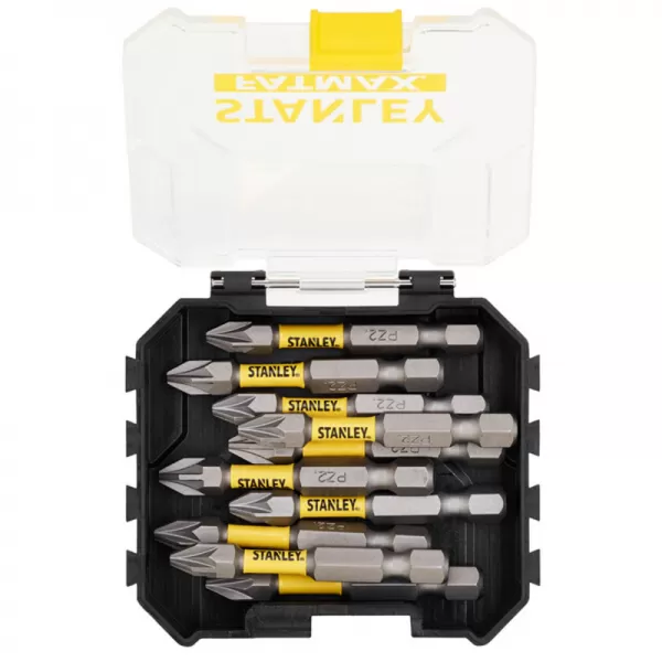 10dílná sada 50 mm bitů pro rázové utahováky PZ2 Stanley STA88572