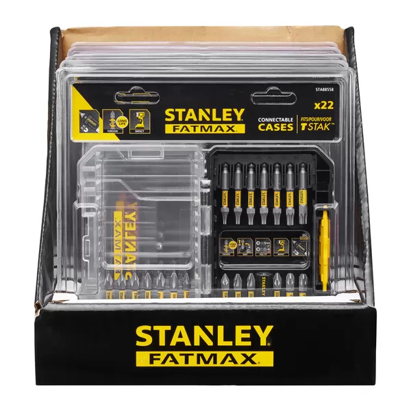 22dílná sada 50 mm torzních bitů a držákem bitů Stanley STA88558