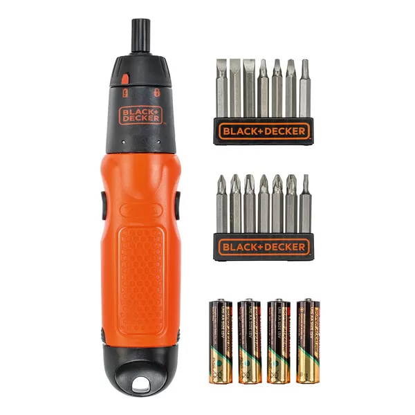 Sada 19ks s aku šroubovákem Alkaline Black&Decker A7073